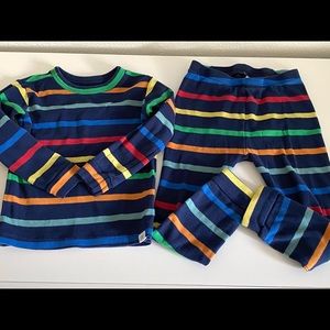 Baby Gap pajamas Happy Stripe 4T